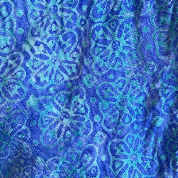 Nomadic Traders Blue Boho Tank Top with Buttons - Picture 4 of 7